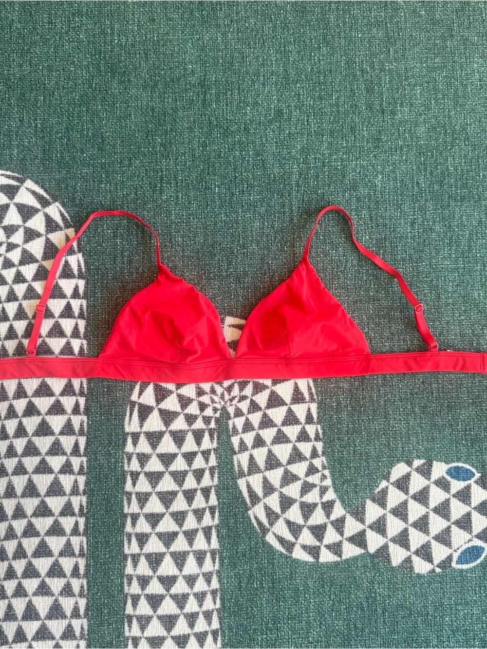 Red Triangle Bralette - Talula Aritzia bra
